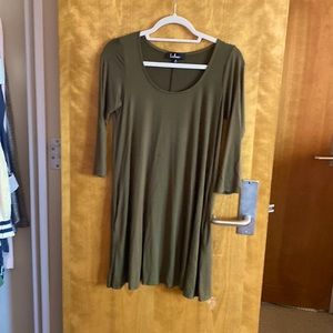 olive green dress